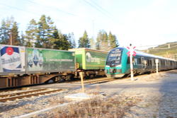 CO2-utslipp fra transport. Jernbanetransporten, vel å merke ingen ruvende transportgren her i landet, sto ifølge SSB for 0,1 prosent av de samlede CO2-utslippene i Norge i fjor. Foto: F. Dahl