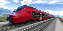 Nye togsett til Danmark. Slik skal fremtidens dominerende togsett i Danmark se ut. Illustrasjon: DSB/Alstom